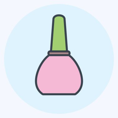 Simge Çivi Rengi - Renk Eşi Biçimi - Basit illüstrasyon, baskılar için iyi, duyurular, vs.