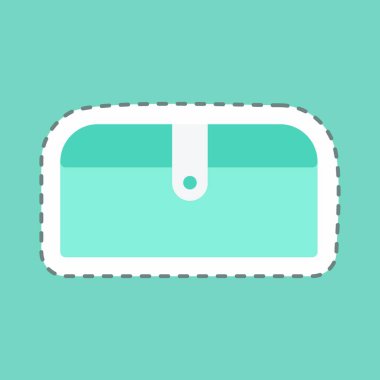 Etiket Cüzdanı, Satır Kesimi - basit illüstrasyon, baskılar, duyurular, vs.