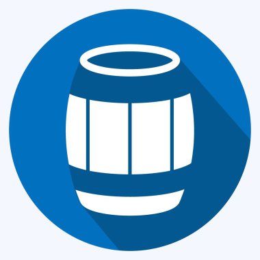 Simge Varili - Uzun Gölge Biçimi - Basit illüstrasyon, Baskı İçin İyi, Duyurular, Etc