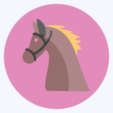 Simge Atı - Düz Biçim - Basit illüstrasyon, Baskı İçin İyi, Duyuru, Etkin