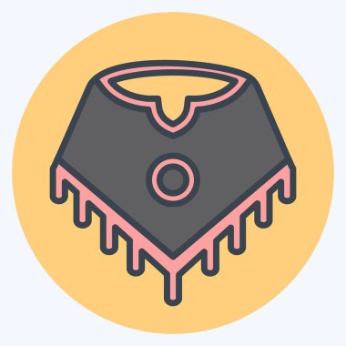 Simge Pooncho - Renk Eşi Biçimi - Basit illüstrasyon, Yazdırma İçin İyi, Duyurular, Etc