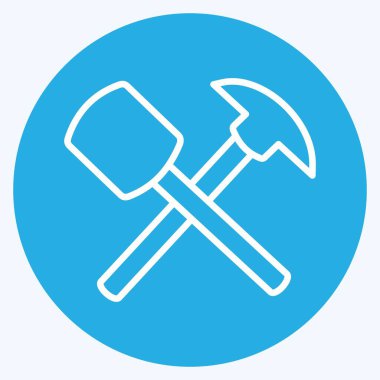 Simge Araçları - Mavi Gözler Biçimi - Basit illüstrasyon, Yazdırma, Duyuru, Etkin