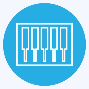 Simge Anahtarları - Mavi Gözler Biçimi - Basit illüstrasyon, Baskılar için İyi, Duyurular, Etc