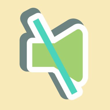 Etiket Müzikal Not I - Basit illüstrasyon, Baskılar için iyi, Duyurular, Etc