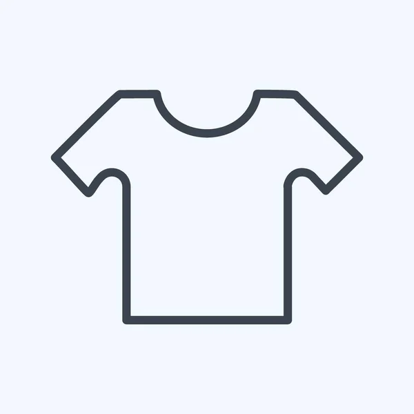 Icon Small Shirt Line Style Simple Illustration Design Template Vector — Stock Vector