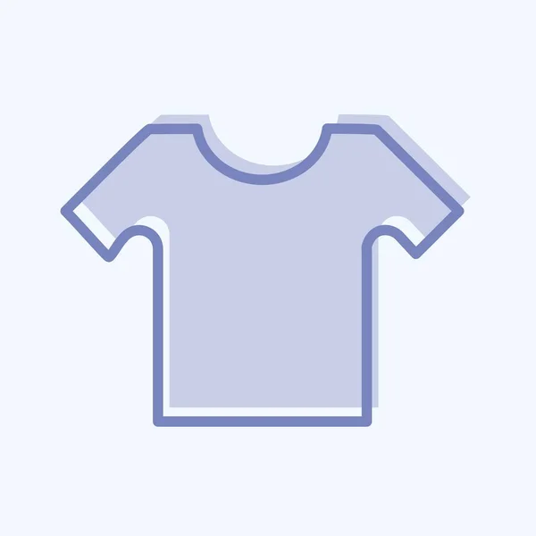 Icono Camisa Pequeña Estilo Dos Tonos Ilustración Simple Diseño Vector — Vector de stock