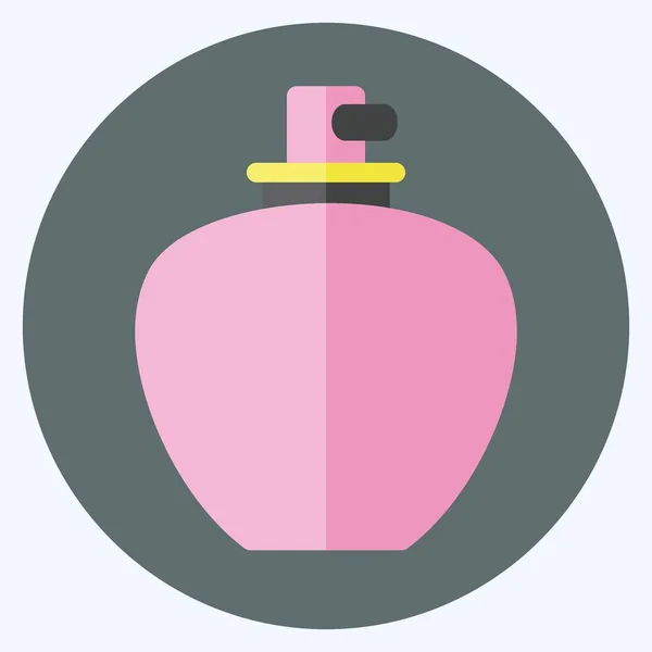 Icono Perfume Estilo Plano Ilustración Simple Bueno Para Impresiones Anuncios — Vector de stock