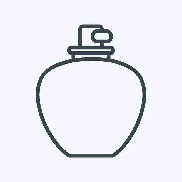 Icône Parfum Style Ligne Illustration Simple Bon Pour Les Impressions — Image vectorielle