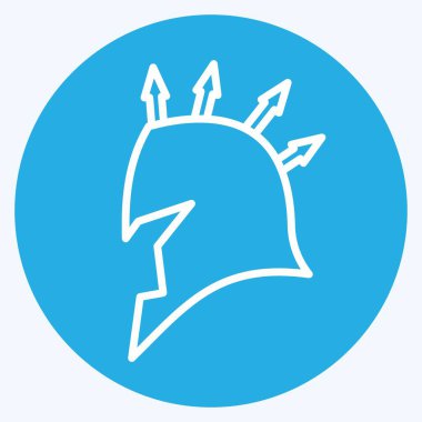 Simge Eski Yüz Maskesi - Mavi Gözler Biçimi - Basit illüstrasyon, Baskılar için İyi, Duyurular, Etkin