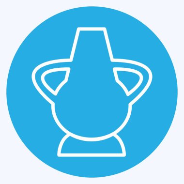 Simge Kavanozu - Mavi Gözler Biçimi - Basit illüstrasyon, Baskı İçin İyi, Duyuru, Etkin