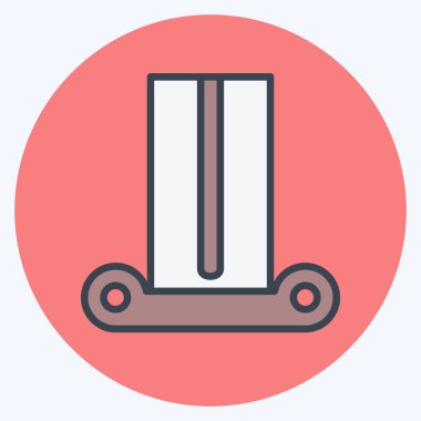 Simge Sütunu - Renk Eşleştirme Biçimi - Basit illüstrasyon, Yazdırma İçin İyi, Duyurular, Etc