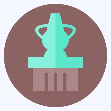 Ekrandaki Simge Kavanozu- Düz Biçim - Basit illüstrasyon, Yazdırma İçin İyi, Duyurular, Etc