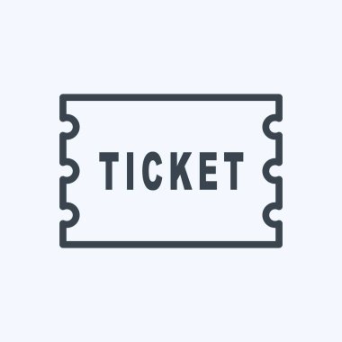 Simge Biletleri - Satır Biçimi - Basit illüstrasyon, Yazdırma, Duyurular, Etc