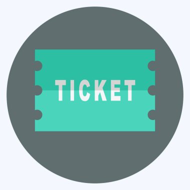 Simge Biletleri - Düz Biçim - Basit illüstrasyon, Baskı İçin İyi, Duyurular, Etc