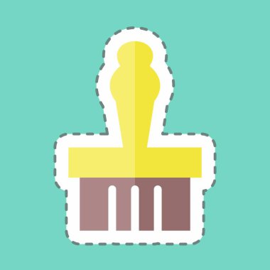 Çıkartma Anıtı Görünümü, Satır Kesimi - Basit illüstrasyon, Baskılar için İyi, Duyurular, Etc