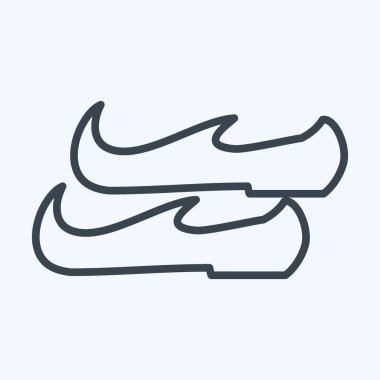 Simge Arapça Ayakkabılar - Satır Biçimi - Basit illüstrasyon, Tasarım Simgesi vektörü, baskılar, posterler, reklamlar, duyurular, bilgi grafikleri vs..