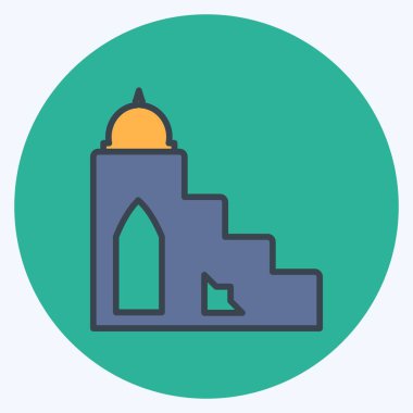 Simge Mimbar - Renk Eşleştirme Biçimi - Basit illüstrasyon, Tasarım Simgesi vektörü, Yazdırma, posterler, reklamlar, duyurular, bilgi grafikleri vs..