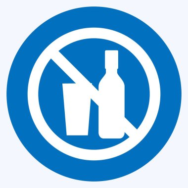 Simge İçkisiz - Uzun Gölge Biçimi - Basit illüstrasyon, Tasarım Simgesi vektörü, baskılar, posterler, reklamlar, duyurular, bilgi grafikleri vs..