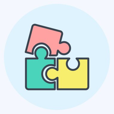 Simge Bulmaca Oyunu - Renk Eşi Biçimi - Basit illüstrasyon, Tasarım şablon vektörü, baskılar, posterler, reklamlar, duyurular, bilgi grafikleri vs..