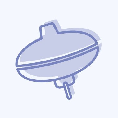 Simge Döndürme Üst - İki Ton Biçimi - Basit illüstrasyon, Tasarım şablonu vektörü, baskılar, posterler, reklamlar, duyurular, bilgi grafikleri vs..