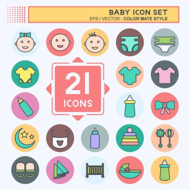 Simge Ayarlama Bebeği - Renk Eşleştirme Biçimi - Basit illüstrasyon, Tasarım şablonu vektörü, Yazdırma, posterler, reklamlar, duyurular, bilgi grafikleri vs..