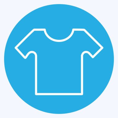 Simge Küçük Gömlek - Mavi Gözler Biçimi - Basit illüstrasyon, Tasarım şablonu vektörü, baskılar, posterler, reklamlar, duyurular, bilgi grafikleri vs..