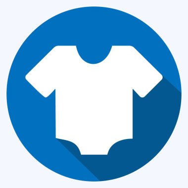 Simge Gömleği - Uzun Gölge Biçimi - Basit illüstrasyon, Tasarım şablonu vektörü, baskılar, posterler, reklamlar, duyurular, bilgi grafikleri vs..