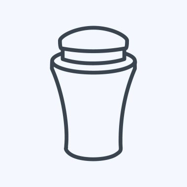 Simge Kremi Şişesi - Satır Biçimi - Basit illüstrasyon, baskılar, duyurular, vs.