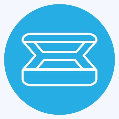 Simge Göz Biçimi - Mavi Göz Biçimi - Basit illüstrasyon, baskılar, duyurular, vs.