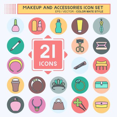 Simge Ayarları ve Aksesuarları - Renk Eşi Biçimi - Basit illüstrasyon, baskılar, duyurular, vs.