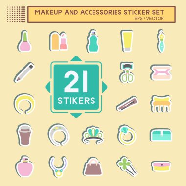 Çıkartma Ayarları ve Aksesuarlar - basit illüstrasyon, baskılar için iyi, duyurular, vs.