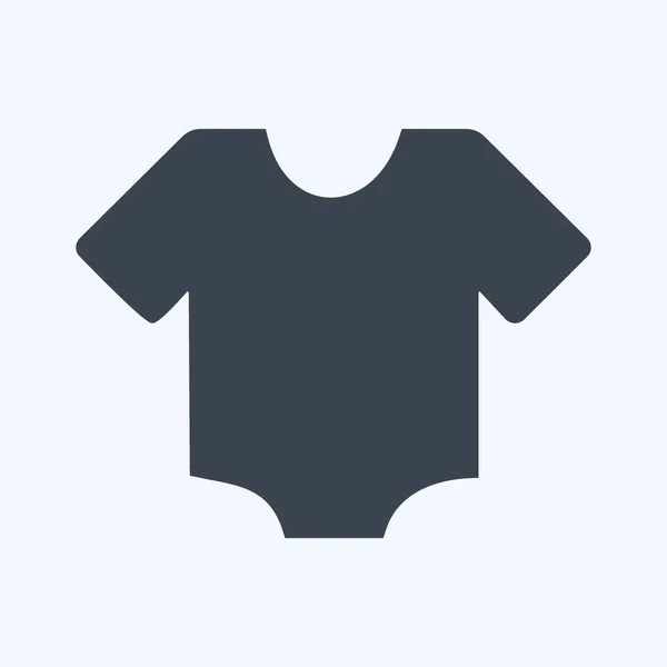 Icon Shirt Glyph Style Простая Иллюстрация Вектор Шаблона Дизайна Хорошо — стоковый вектор