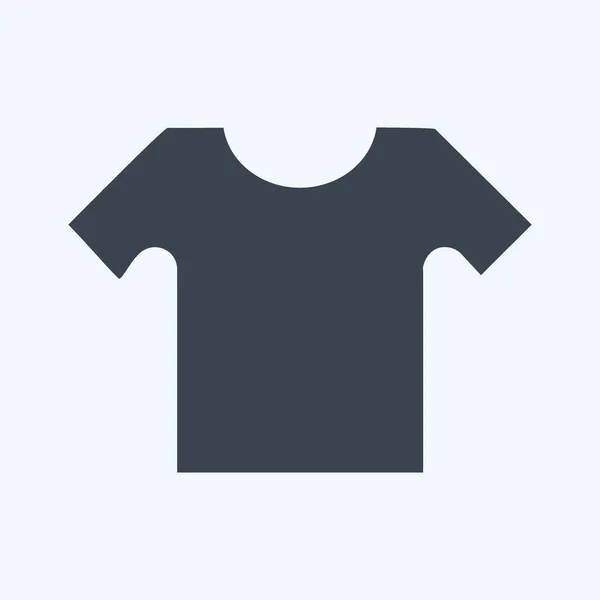 Icon Small Shirt Glyph Style Simple Illustration Design Template Vector — 스톡 벡터