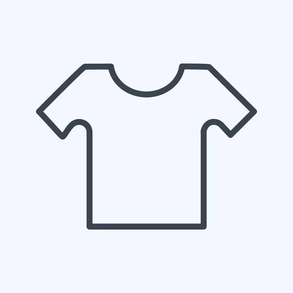 Icono Camisa Pequeña Estilo Línea Ilustración Simple Diseño Vector Plantilla — Archivo Imágenes Vectoriales