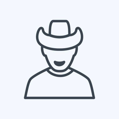 Simge Adam - Satır Biçimi - Basit illüstrasyon, Baskılar için İyi, Duyurular, Etc