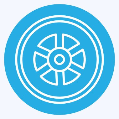 Simge Tekerleği - Mavi Gözler Biçimi - Basit illüstrasyon, Baskı İçin İyi, Duyurular, Etkin