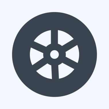 Simge Tekerleği - Kabartma Biçimi - Basit illüstrasyon, Parmak İzleri İçin İyi, Duyurular, Etc