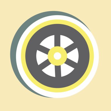 Etiket Tekerleği Basit İllüstrasyon, Parmak İzleri, Duyurular, Etnik