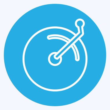 Simge Disk Oynatıcı - Mavi Gözler Biçimi - Basit illüstrasyon, Yazdırma İçin İyi, Duyurular, Etc