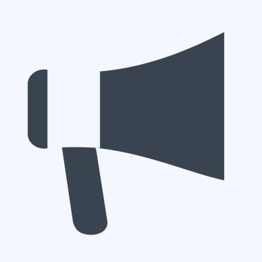 Simge El Sözcüsü - Kabartma Biçimi - Basit illüstrasyon, Baskı İçin İyi, Duyurular, Etc