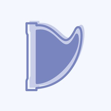 Simge Harp - İki Ton Biçimi - Basit illüstrasyon, Baskı İçin İyi, Duyuru, Etc