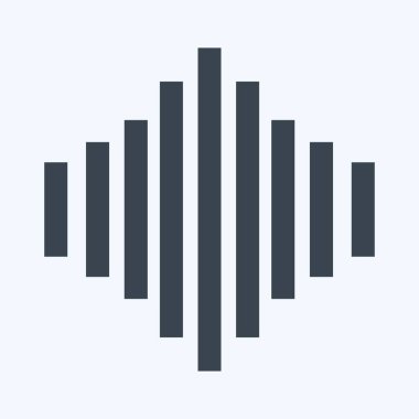 Simge Müzik Göstergesi I - Kabartma Biçimi - Basit illüstrasyon, Yazdırma için İyi, Duyurular, Etc