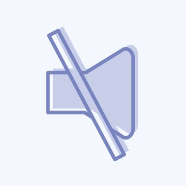 Simge Sessizleştirilmiş Cilt - İki Ton Biçimi - Basit illüstrasyon, Baskı İçin İyi, Duyurular, Etc