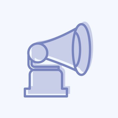 Simge Plakçısı - İki Ton Biçimi - Basit illüstrasyon, Baskı İçin İyi, Duyurular, Etc