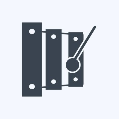 Simge Ksilofonu - Kabartma Biçimi - Basit illüstrasyon, Yazdırma İçin İyi, Duyurular, Etc