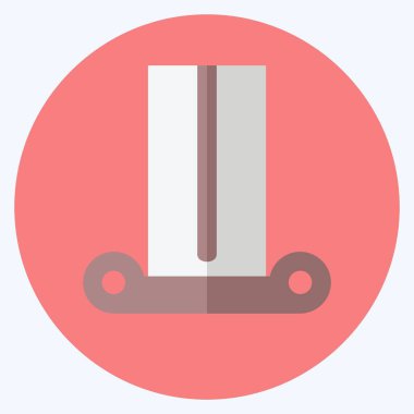 Simge Sütunu - Düz Biçim - Basit illüstrasyon, Baskılar için İyi, Duyurular, Etc