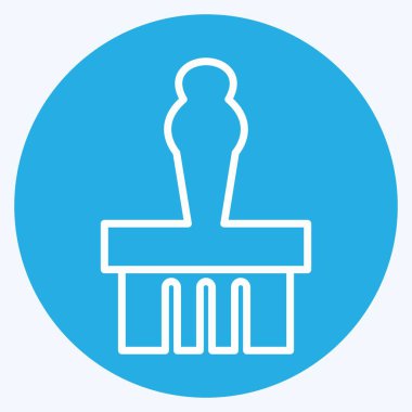 Simge Anıtı Görünümü - Mavi Gözler Biçimi - Basit illüstrasyon, Yazdırma İçin İyi, Duyurular, Etc