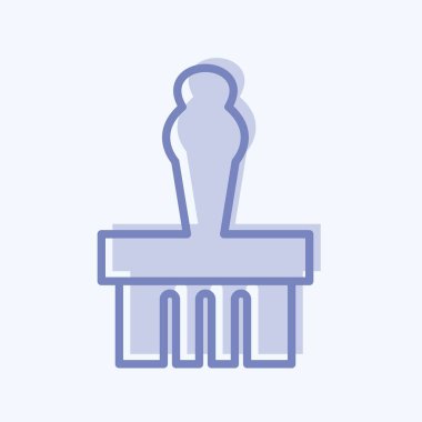 Simge Anıtı Görünümü - İki Ton Biçimi - Basit illüstrasyon, Baskı İçin İyi, Duyurular, Etc