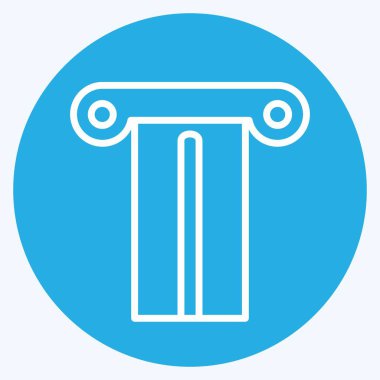 Simge Sütunu - Mavi Gözler Biçimi - Basit illüstrasyon, Parmak İzleri İçin İyi, Duyurular, Etkin