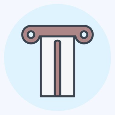 Simge Sütunu - Renk Eşleştirme Biçimi - Basit illüstrasyon, Yazdırma İçin İyi, Duyuru, Etkin